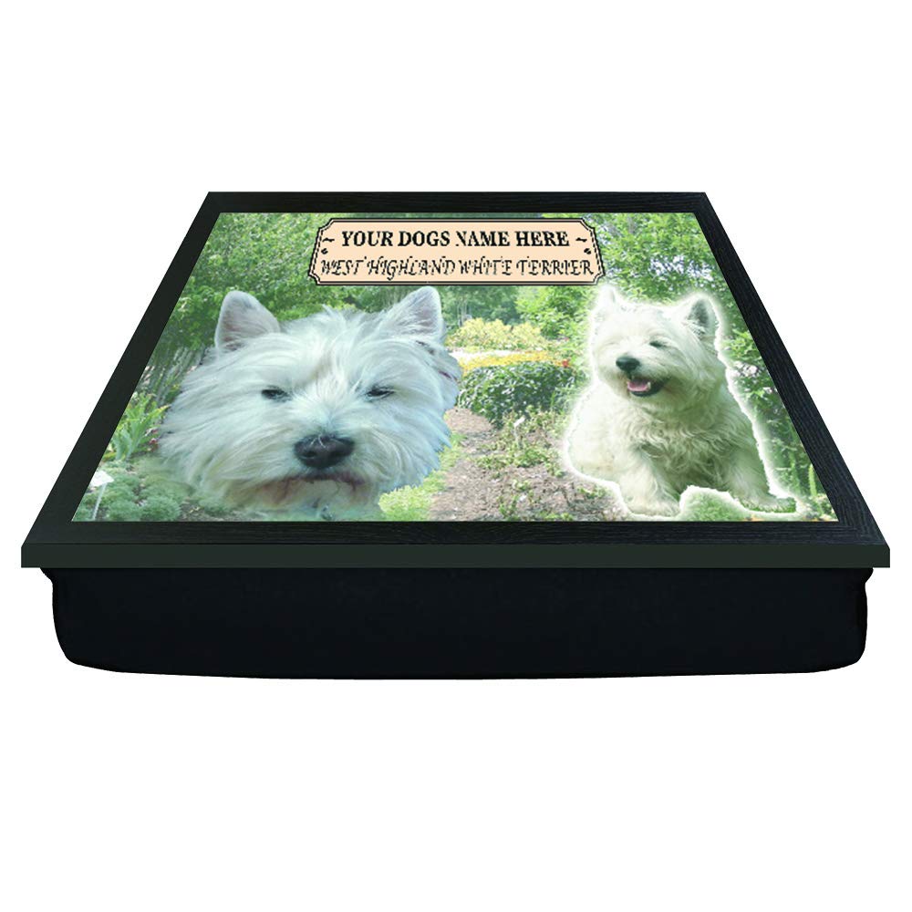 West Highland White Personalised Dog Breed Gift Lap Tray