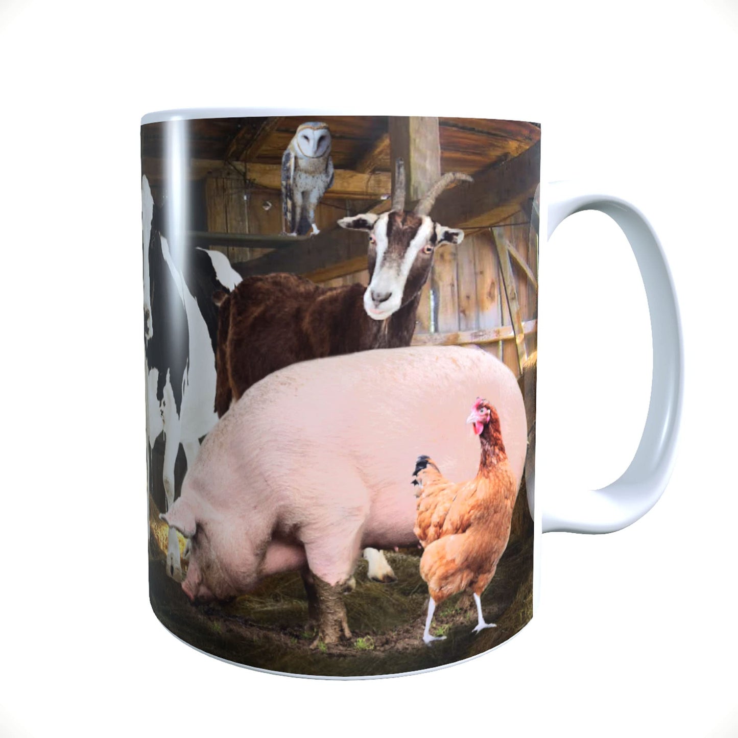 Farm Animals Barn Gathering Mug Gift