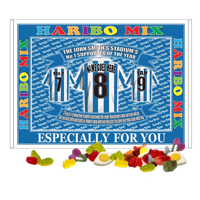 Huddersfield Football Shirt Personalised Gift Boxed Sweets Variety