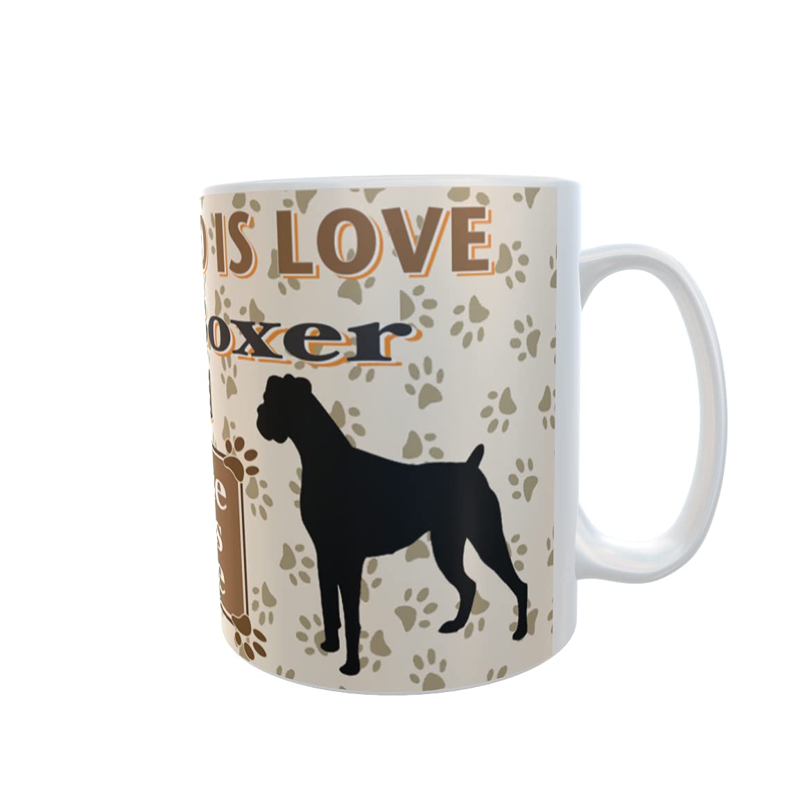 All You Need is Love and a Boxer Dog Personalised Mug Gift