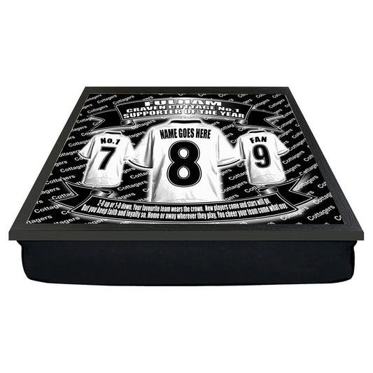 Fulham Football Shirt Personalised Lap Tray Gift