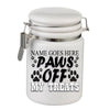 Paws Off My Treats Personalised Dog Storage Jar Gift