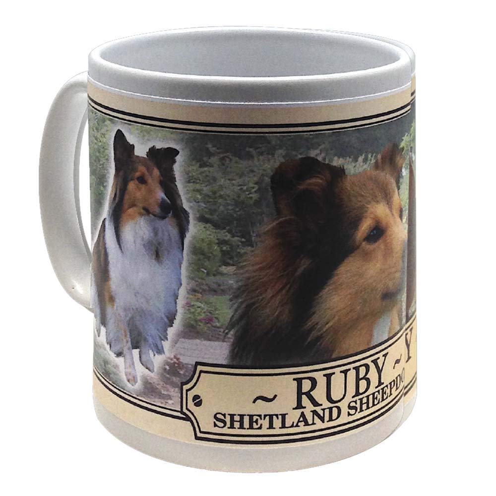 Shetland Sheepdog Personalised Dog Breed Gift Mug