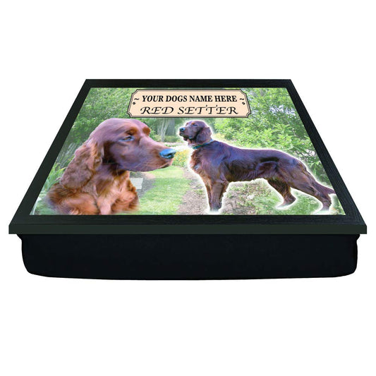 Red Setter Personalised Dog Breed Gift Lap Tray