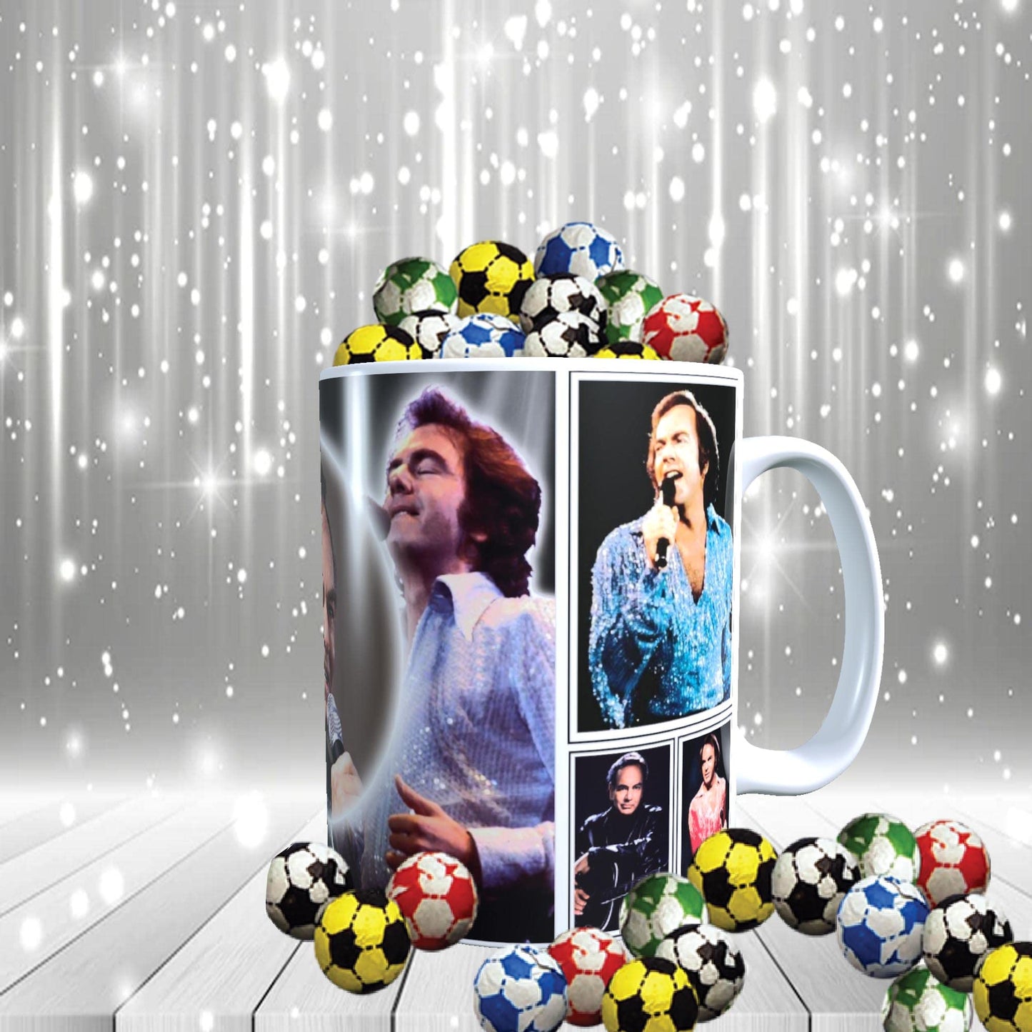 Neil Diamond Icon Mug with Choice of Sweets Gift
