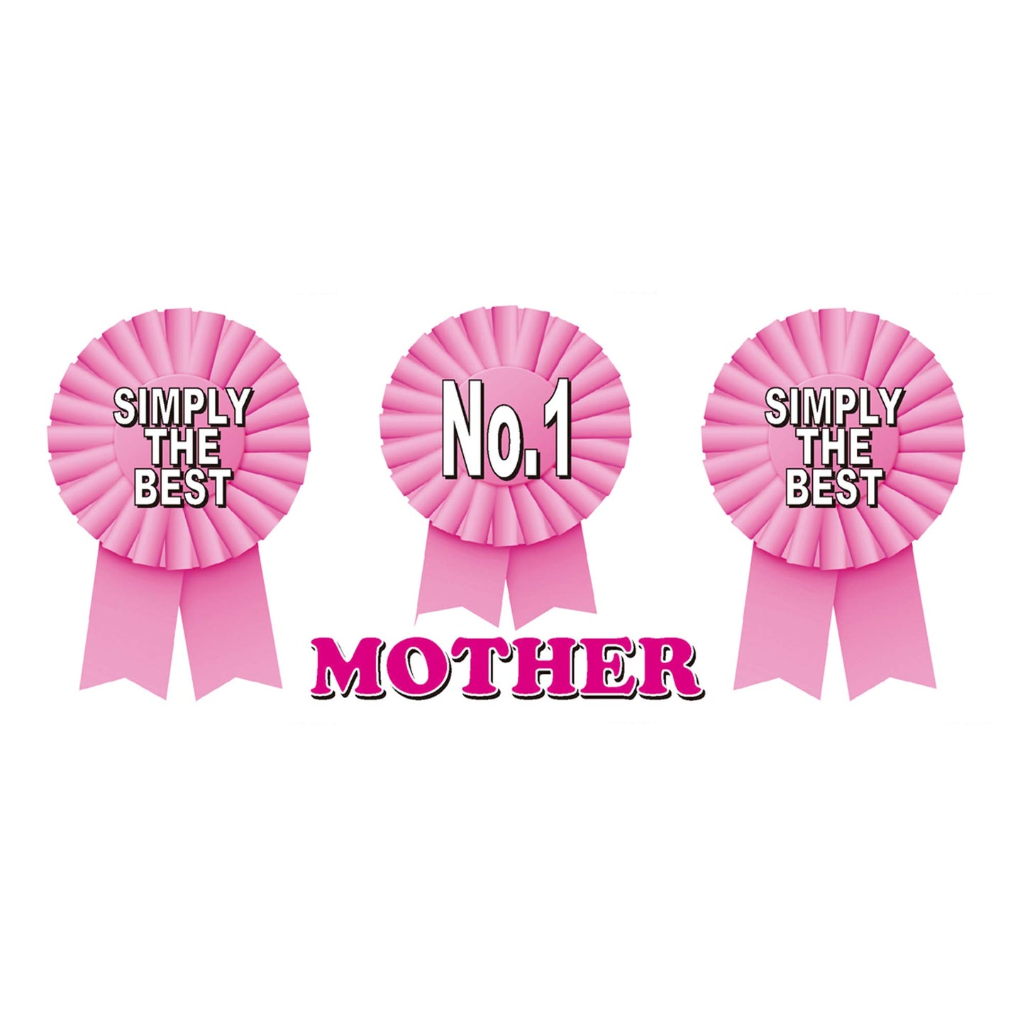 Simply The Best Mother Ceramic Rosette Gift Mug