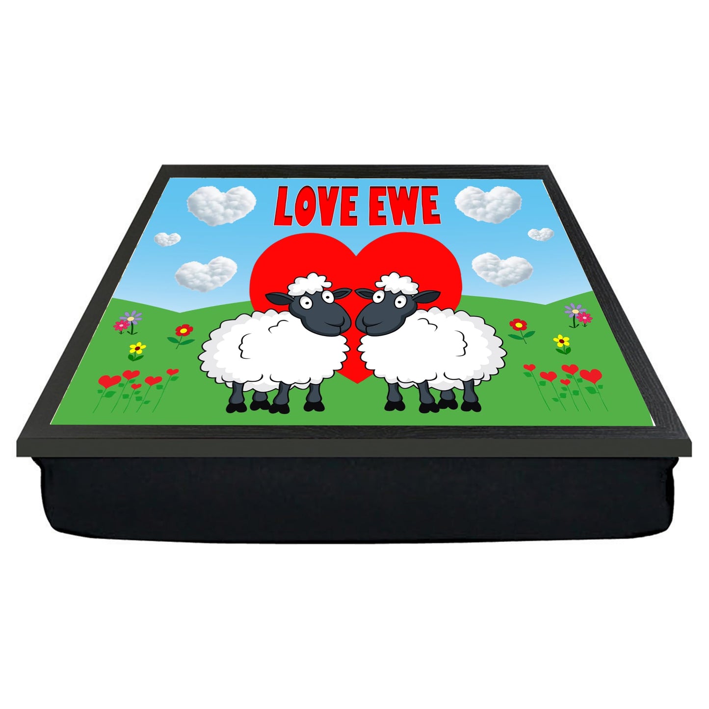 Love Ewe Male Cute Sheep Cushioned Lap Tray Gift Present