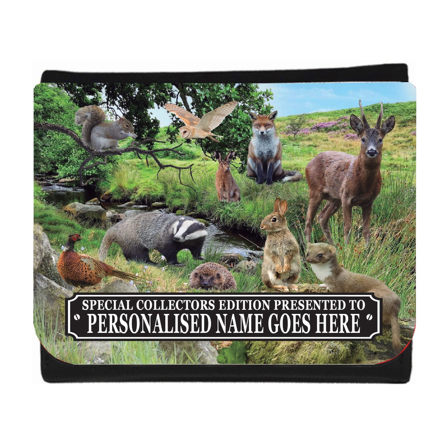 British Countryside Wildlife Animals Personalised Wallet Gift