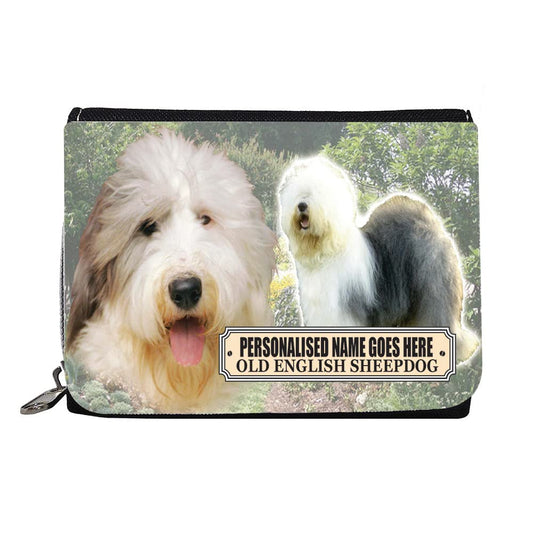 Old English Sheepdog Personalised Dog Breed Gift Purse