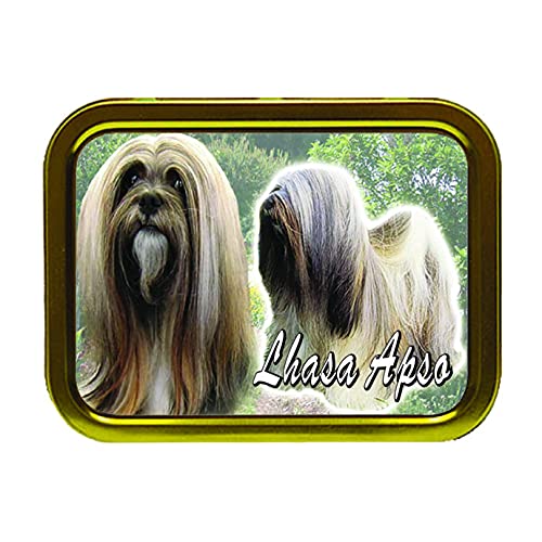 Lhasa Apso Dog Breed Tobacco Tin & Products Gift