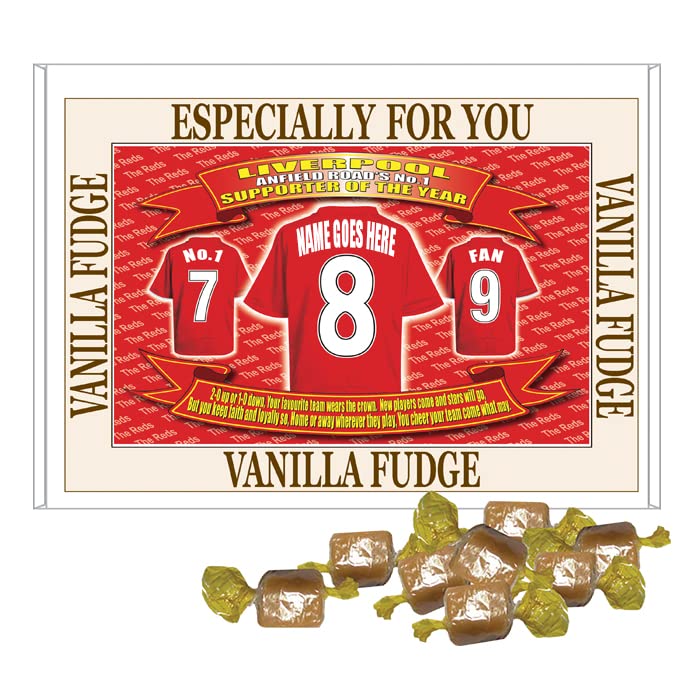 Liverpool Football Shirt Personalised Gift Boxed Sweets, multicolour, medium