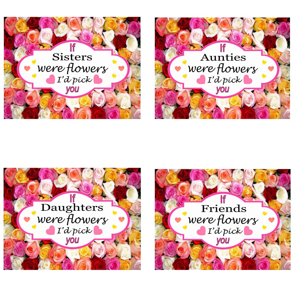 If You were A Flower I’d Pick You Rose Design Family & Friends Relative Toughened Glass Heat Resistant Worktop Saver Cutting and Chopping Board Gift