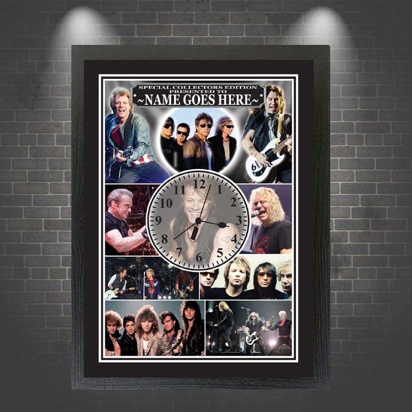 Jon Bon Jovi Personalised Icon Wall Clock