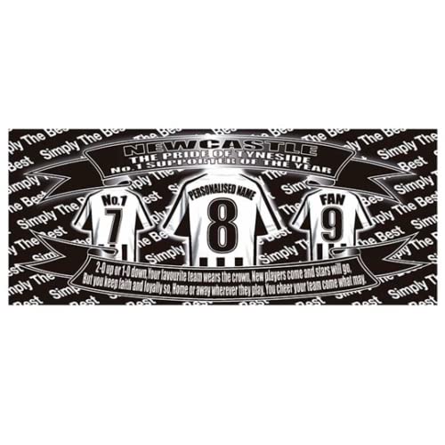 Newcastle Football Shirt Personalised Ceramic Money Box Gift