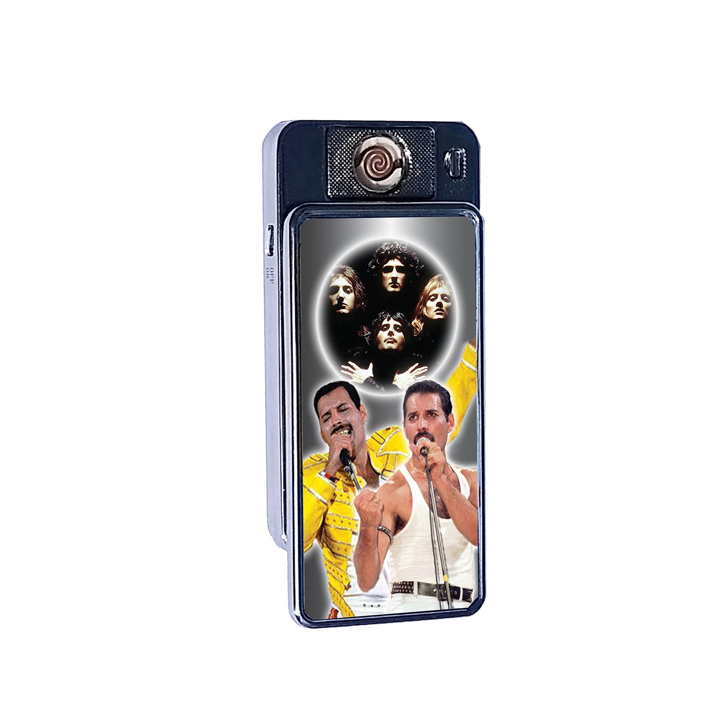 Freddie Merc Icon Rechargeable Gift Boxed Silver Metal USB Lighter