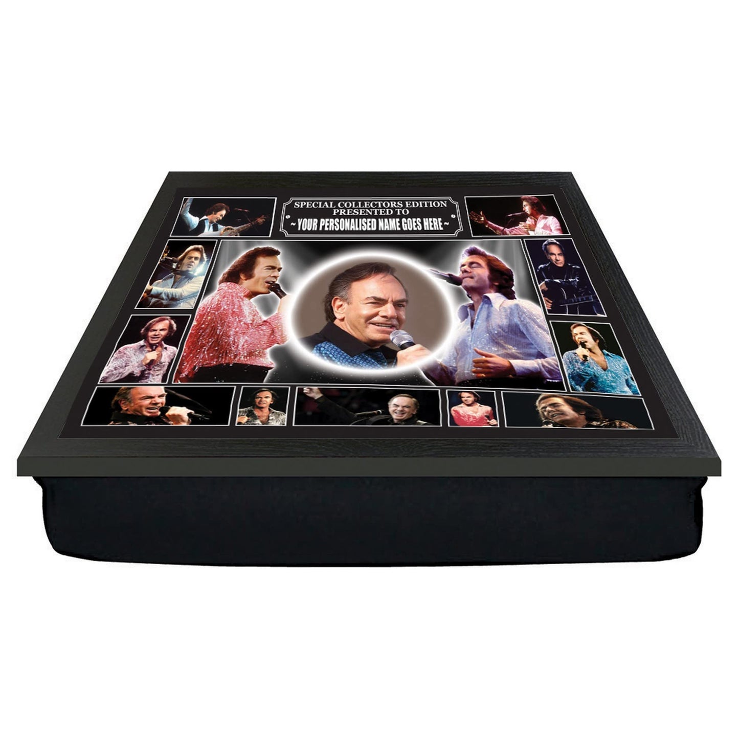 Diamond The-Jazz-Singer Personalised Celebrity Icon Lap Tray Neil