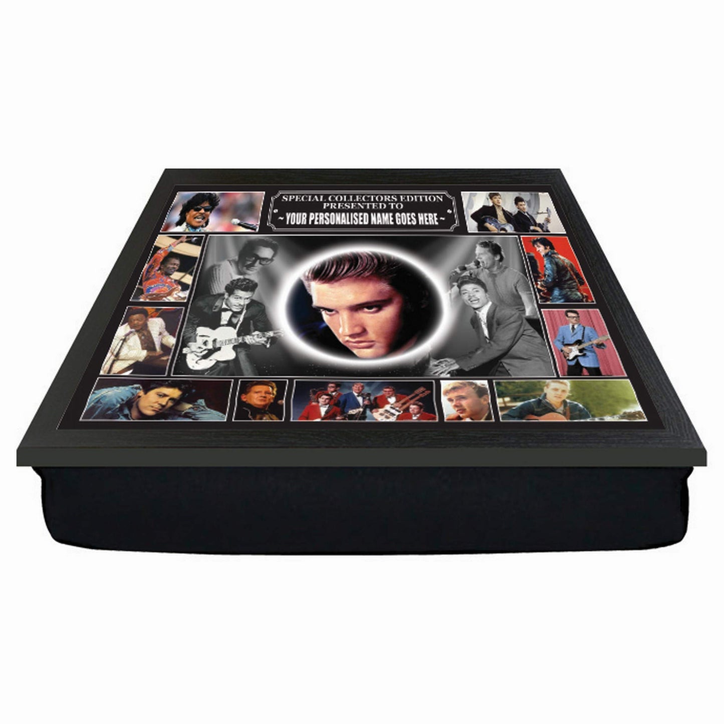 Rock n Roll Greats of the 50s & 60s Personalised Music Icon Lap Tray