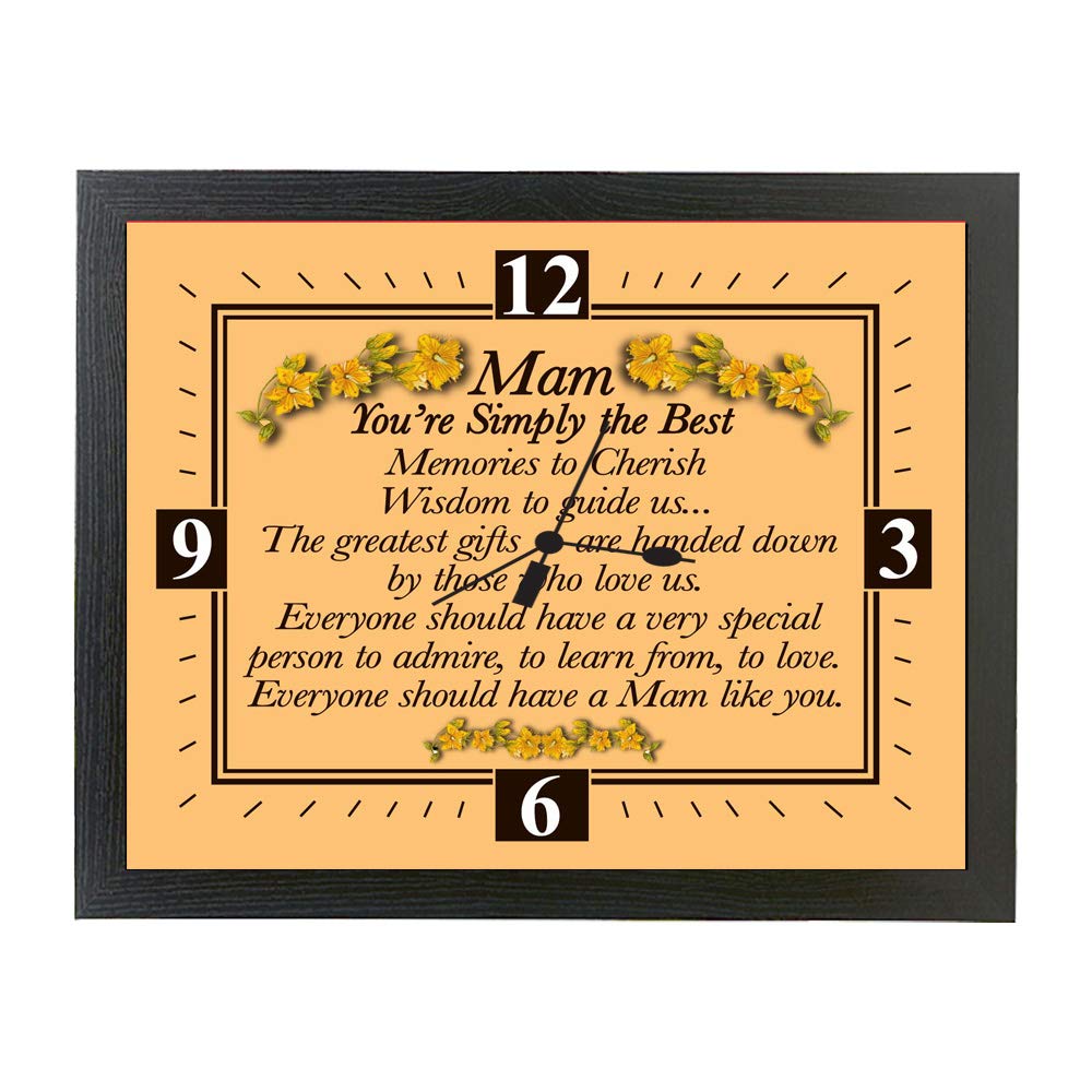 My Special Mam Poem Gift Clock