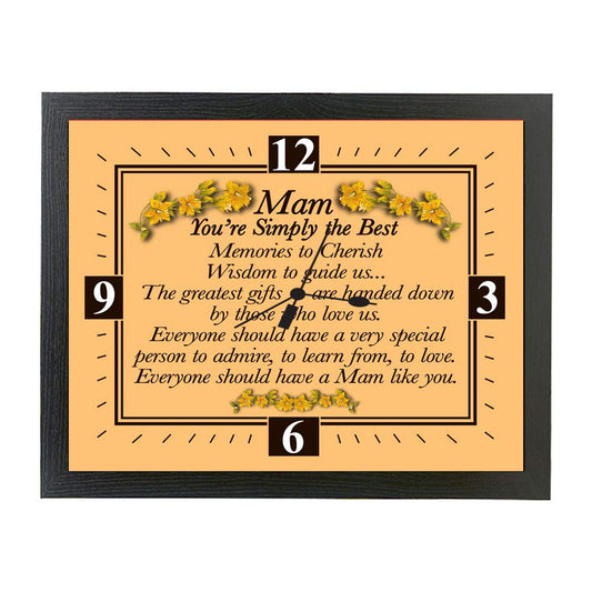 My Special Mam Poem Gift Clock