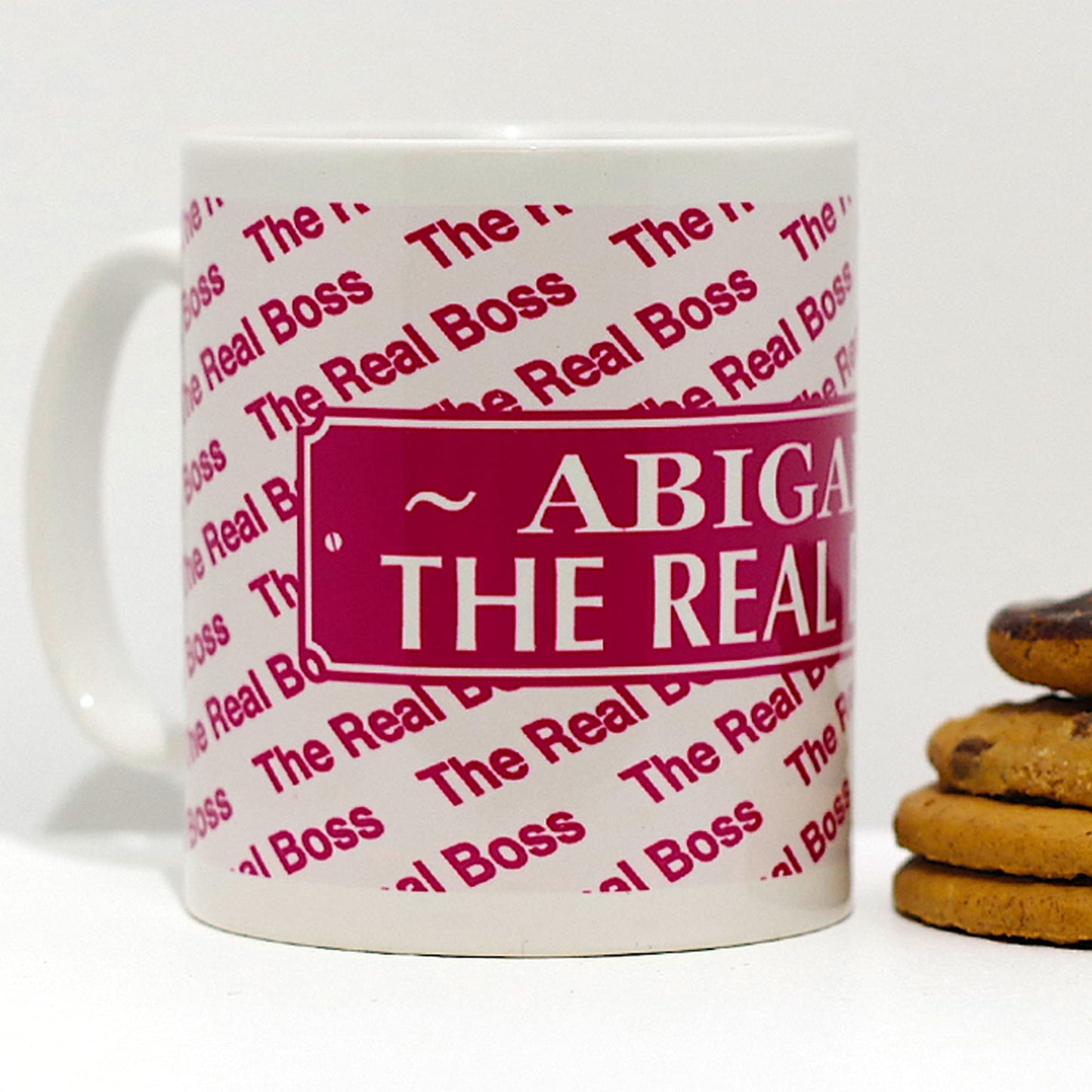 The Real Boss (Female) Personalised Ceramic Gift Mug