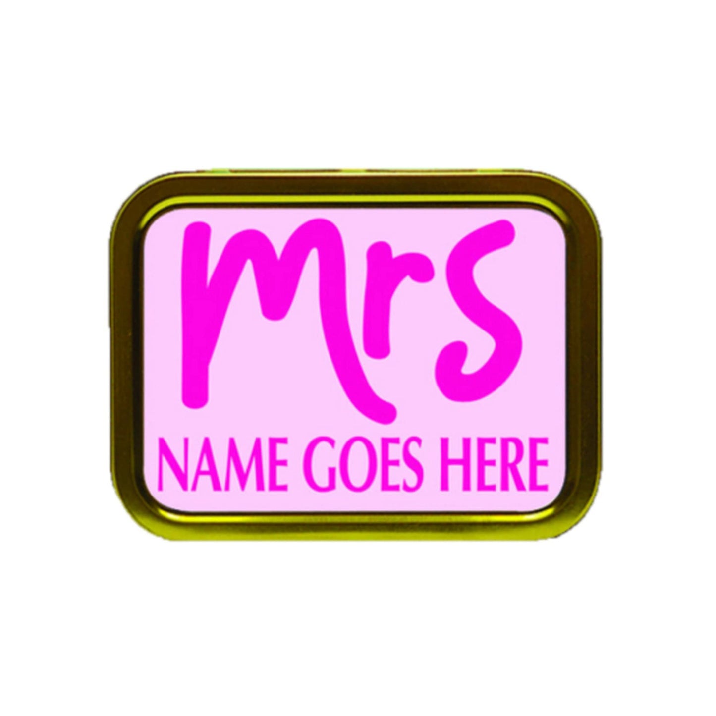 Mr & Mrs Personalised Couples, Marriage, Relationship Tobacco tin and Products Gift (Set of 2)