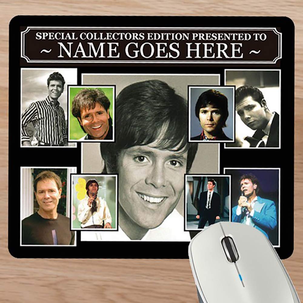 Cliff Richard Personalised Icon Mouse Mat Gift