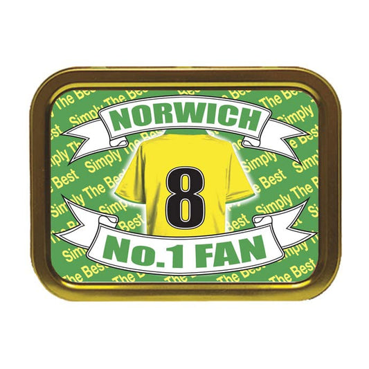 Norwich Football Shirt Tobacco Storage Tin & Products