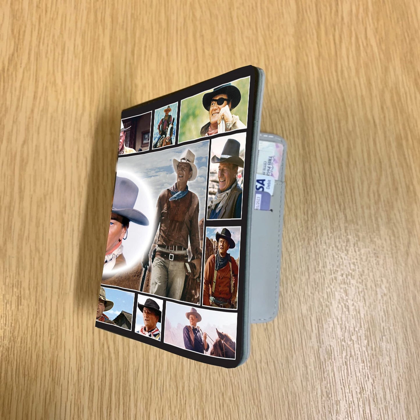 John Wayne Icon Travel Passport Case Holder Gift