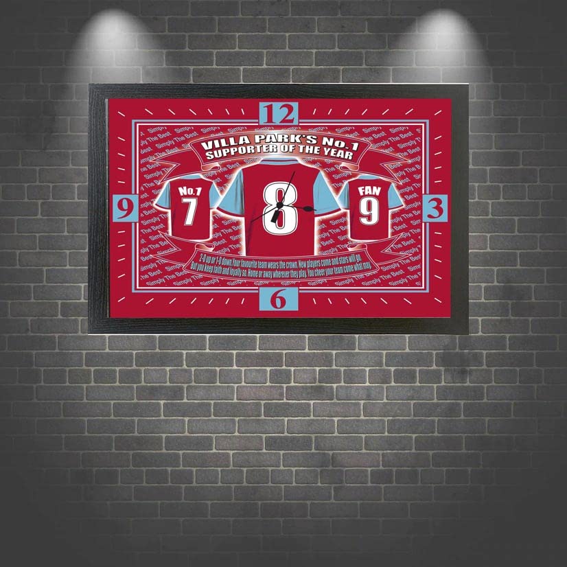 The Villa Football Shirt Clock Team-Aston Gift