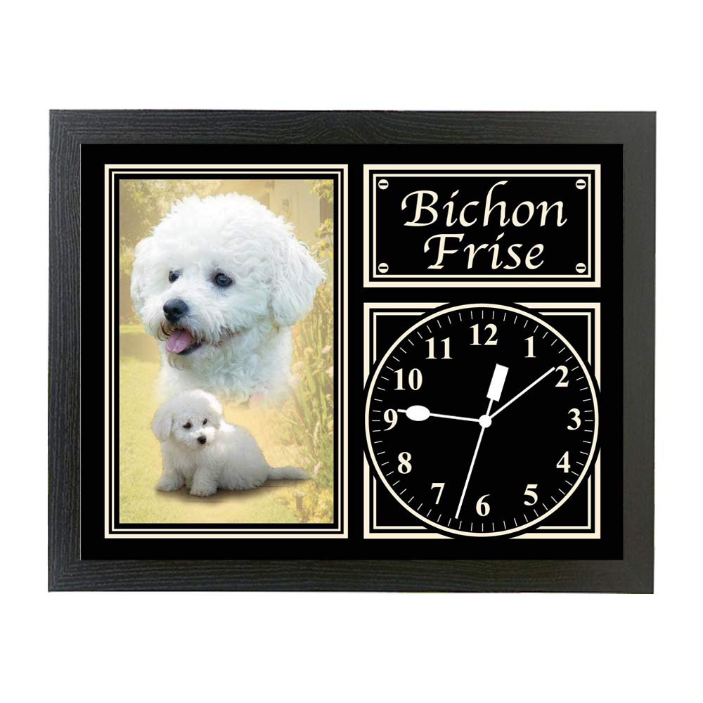 Bichon Frise Dog Breed Gift Clock