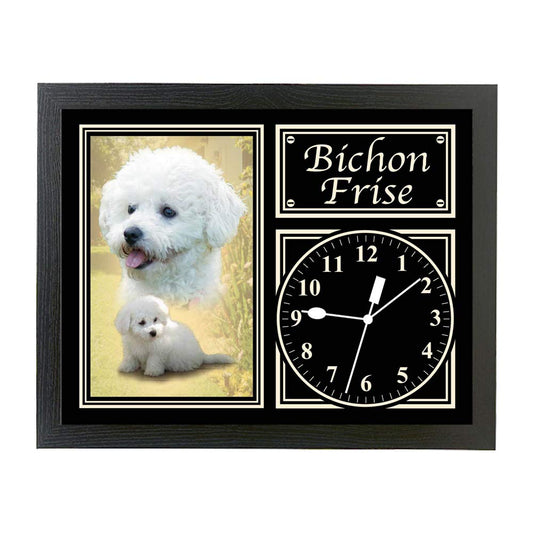 Bichon Frise Dog Breed Gift Clock