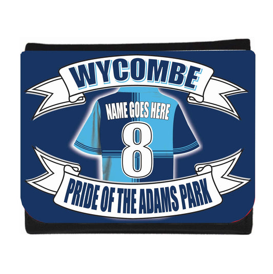 Wycombe Football Shirt Money Personalised Wallet Gift