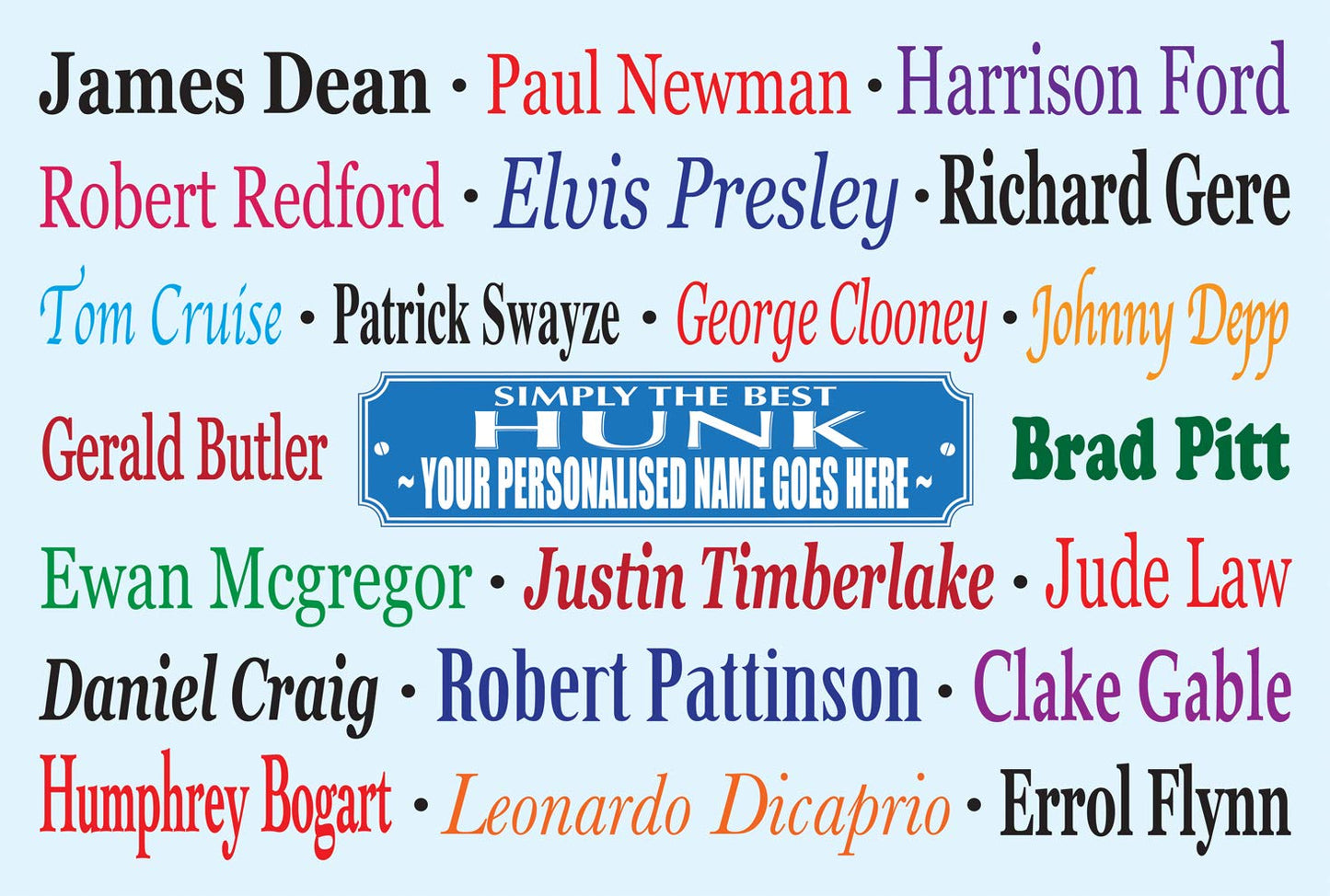 Simply The Best hunk Personalised Mug