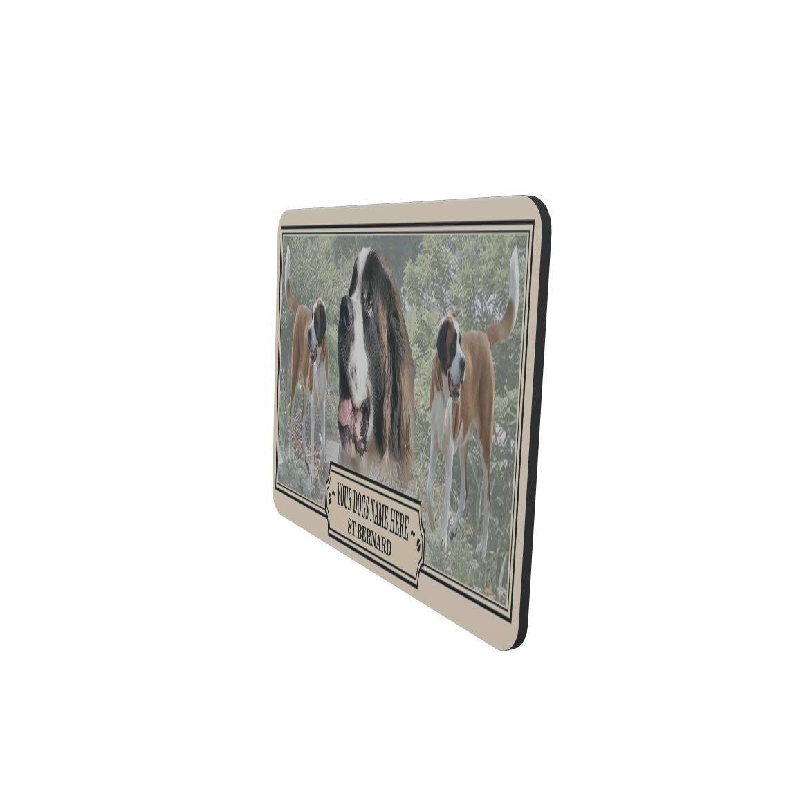 St Bernard Personalised Dog Breed Mouse Mat Gift