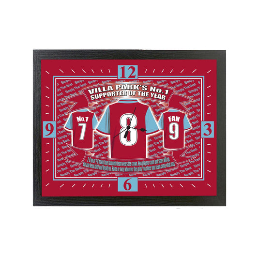 The Villa Football Shirt Clock Team-Aston Gift
