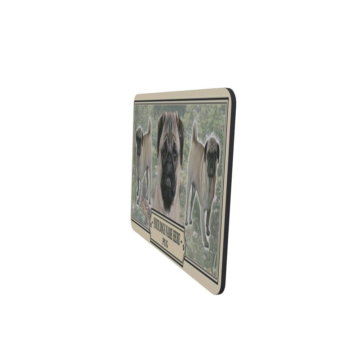 Pug Personalised Dog Breed Mouse Mat Gift