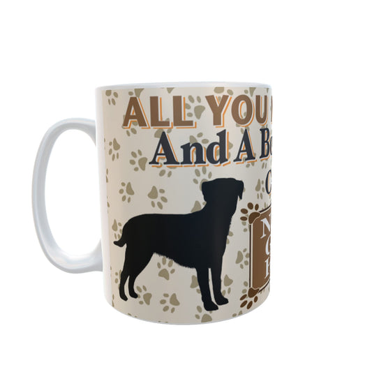 All You Need is Love and a Border Terrier Dog Personalised Mug Gift