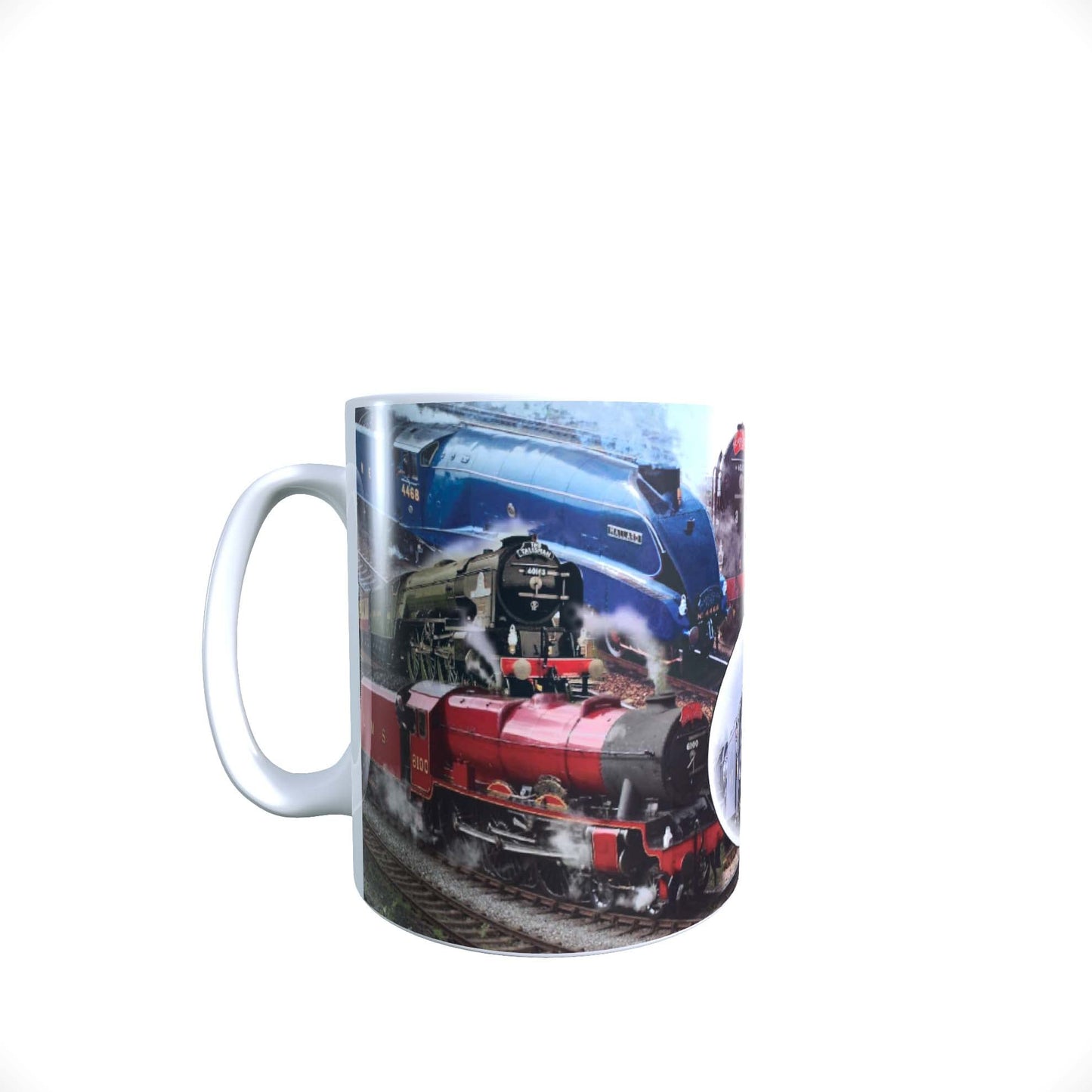 Classic Iconic Steam Locomotive Trains Mug with Choice of Sweets Gift