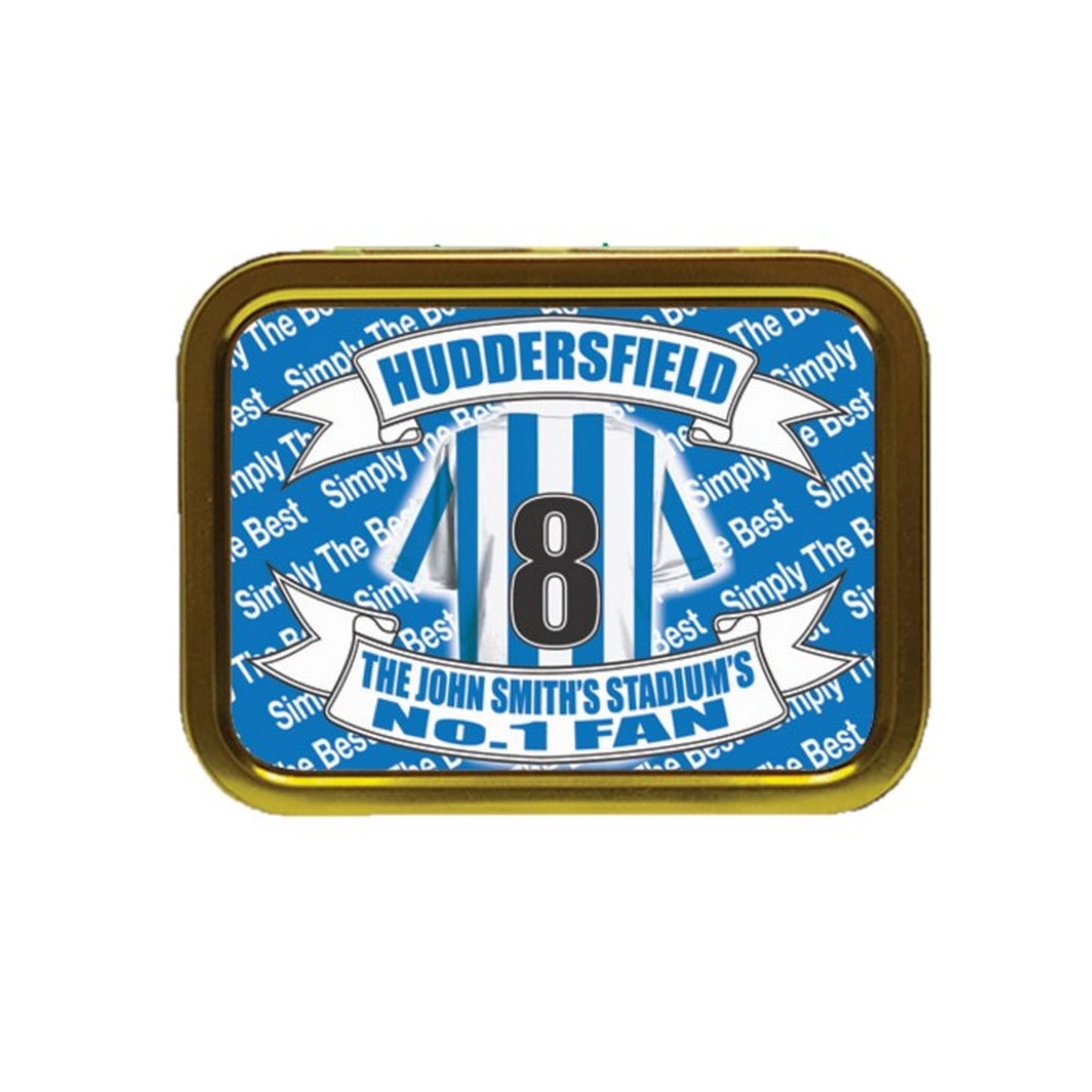 Huddersfield Football Shirt Personalised Tobacco Storage Tin & Products