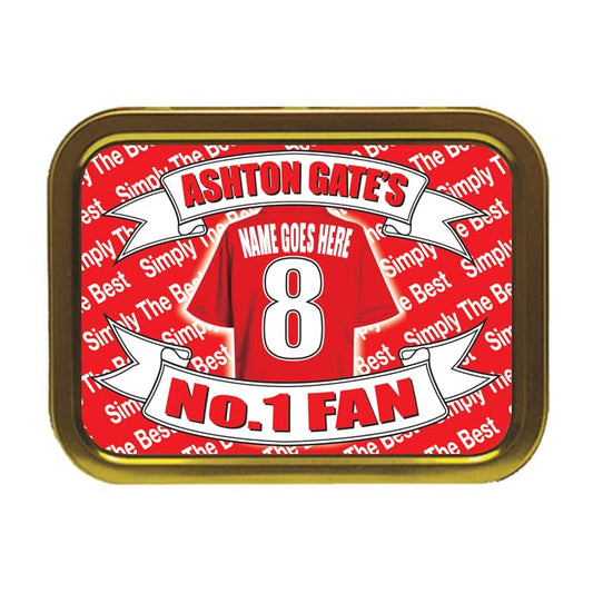 Bristol City Football Shirt Personalised Tobacco Storage Tin & Products