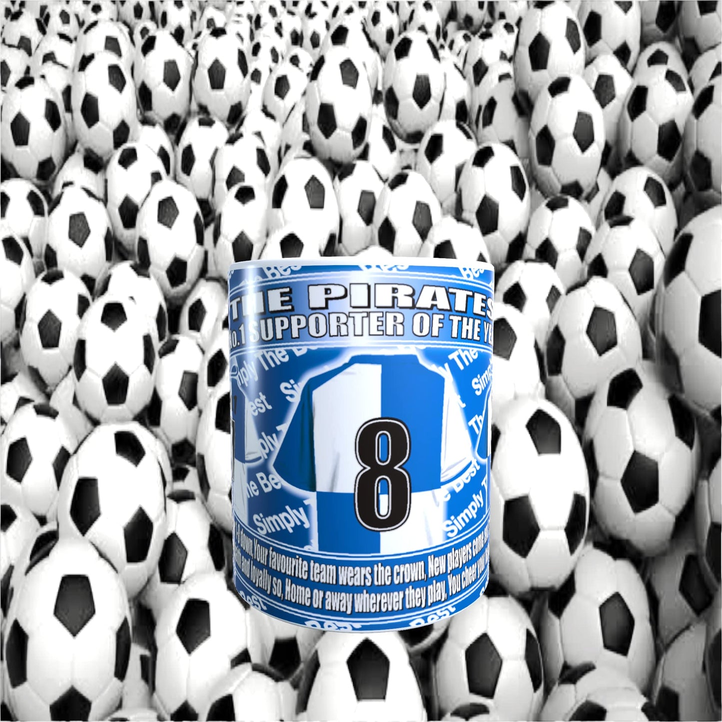Bristol R Football Team Shirt Mug Gift with Chocolate Footballs