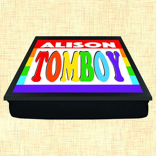 Tomboy Personalised Gay Pride Lap Tray