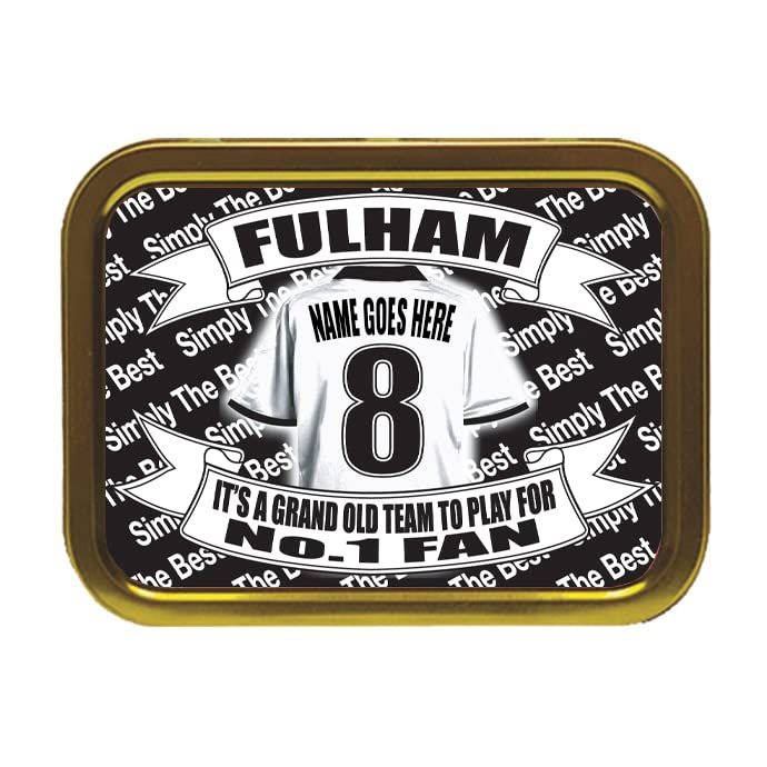 Fulham Football Shirt Personalised Tobacco Storage Tin & Products
