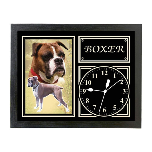 Boxer Dog Breed Gift Clock