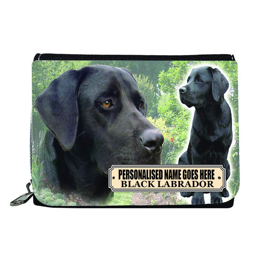Black Labrador Retriever Personalised Dog Breed Gift Purse