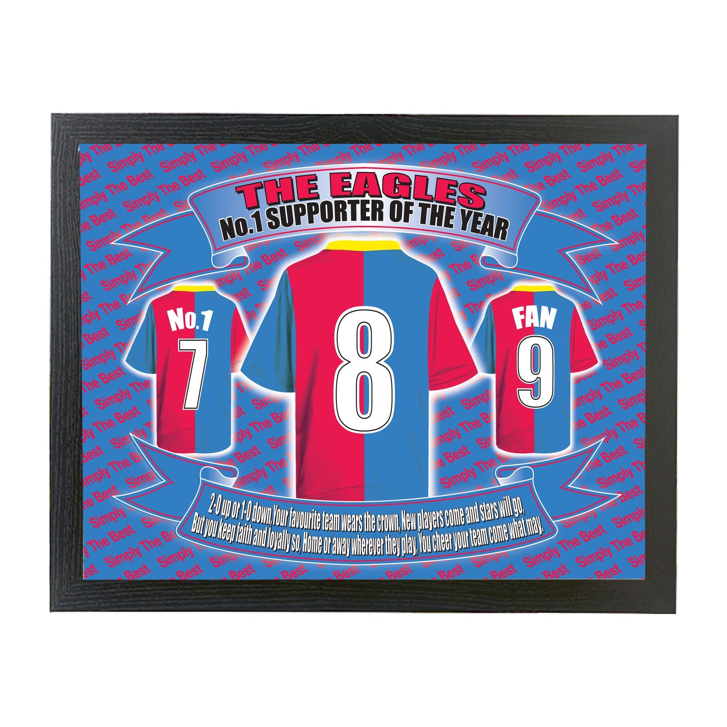 Crystal - The Glaziers Football Shirt Picture Gift