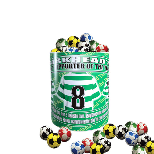 The Celts Football Team Shirt Mug Gift with Chocolate Footballs