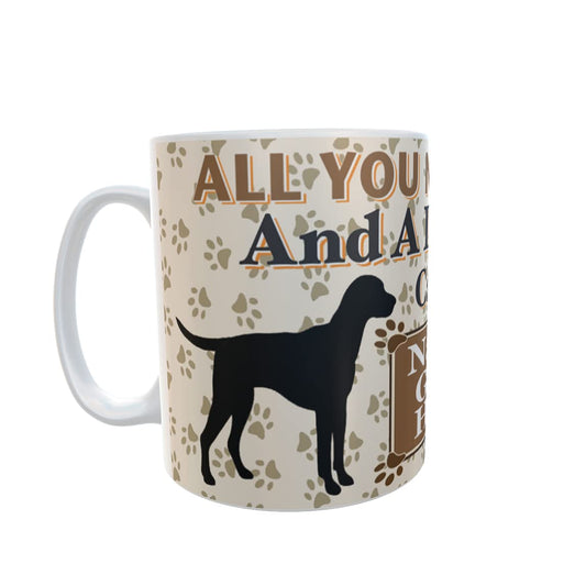 All You Need is Love and a Dalmatian Dog Personalised Mug Gift