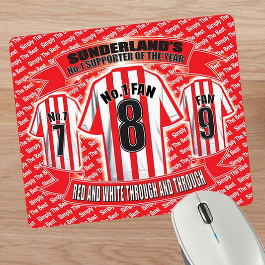 Sunderland Football Shirt Mouse Mat Gift