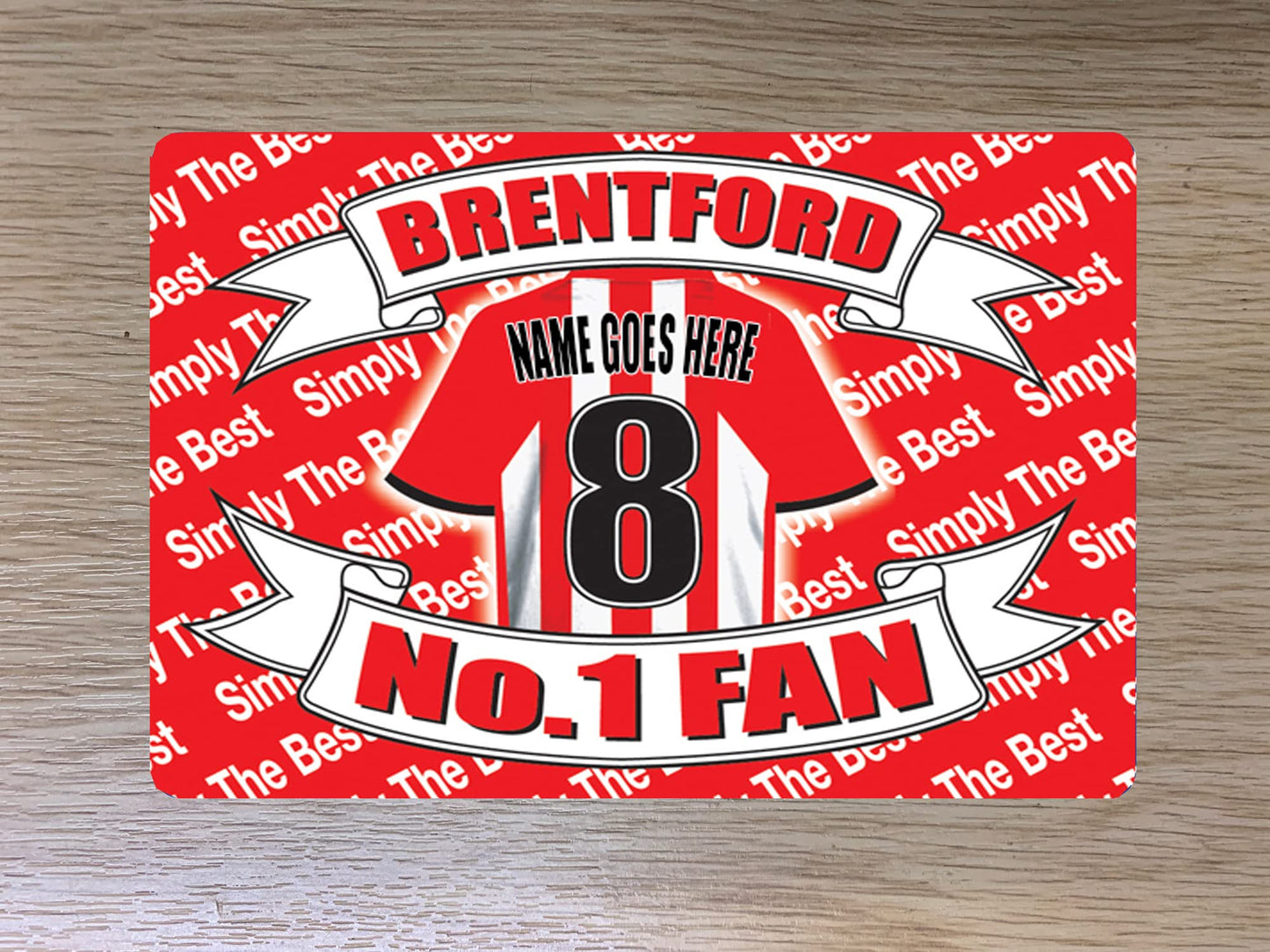 Brentford Football Shirt Personalised Travel Passport Holder Case Gift Present